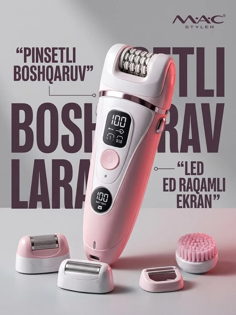 М·А·С STYLER MC-7738 5в1 Ременный Эпилятор и Триммер - 3