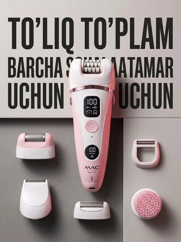 M·A·C STYLER MC-7738 5v1 Akkumulyatorli Epilyator Va Trimmer