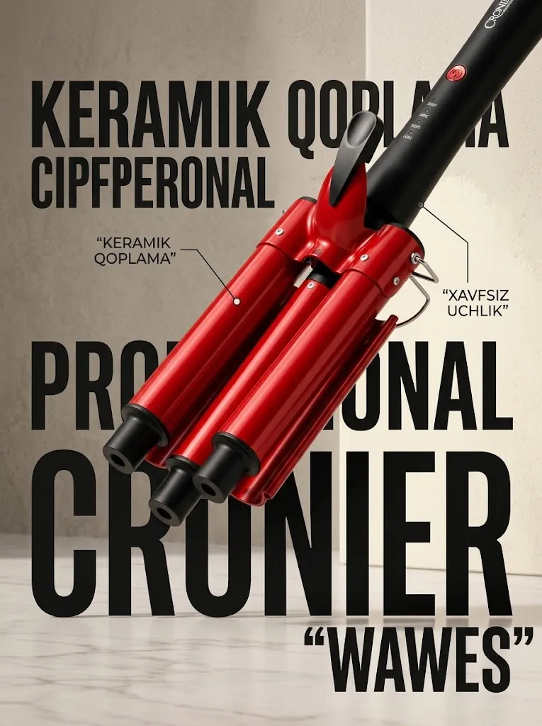 CRONIER CR-2043 Deep Waves uch silindrli keramik to'g'ragich