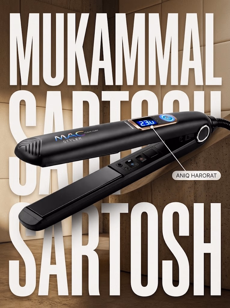M·A·C STYLER MC-5598F Keratin terapiyali LED displeyli soch tekislagich