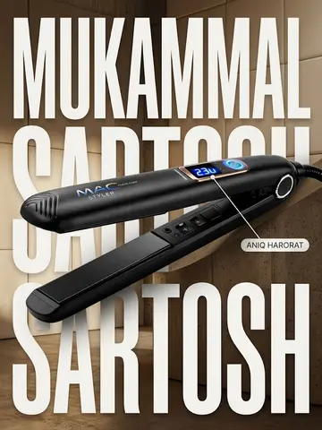 M·A·C STYLER MC-5598F Keratin terapiyali LED displeyli soch tekislagich