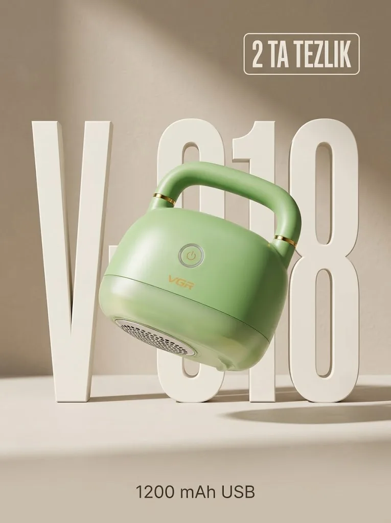VGR V-818 профессиональная бритва для одежды, 1200mAh USB, 6 лезвий - 2