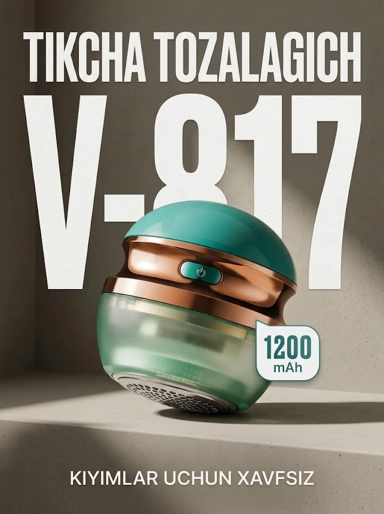 VGR V-817 Akkuikli tikcha tozalash mashinkasi, zanglamas po'latli pichoqlar
