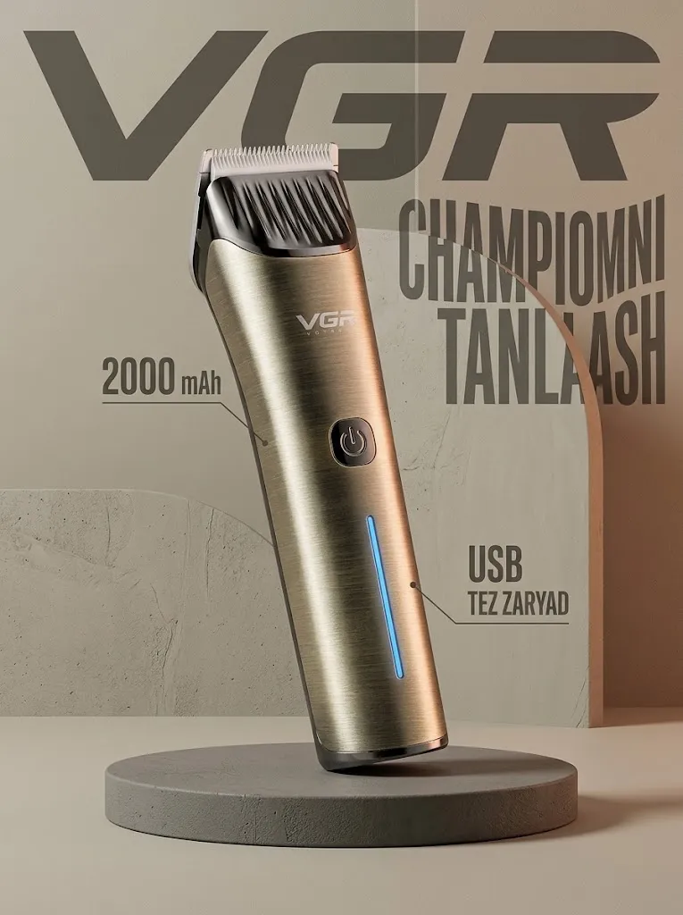 VGR V-669 prof soch kesish mashinkasi, keramika pichoq, 2000mAh