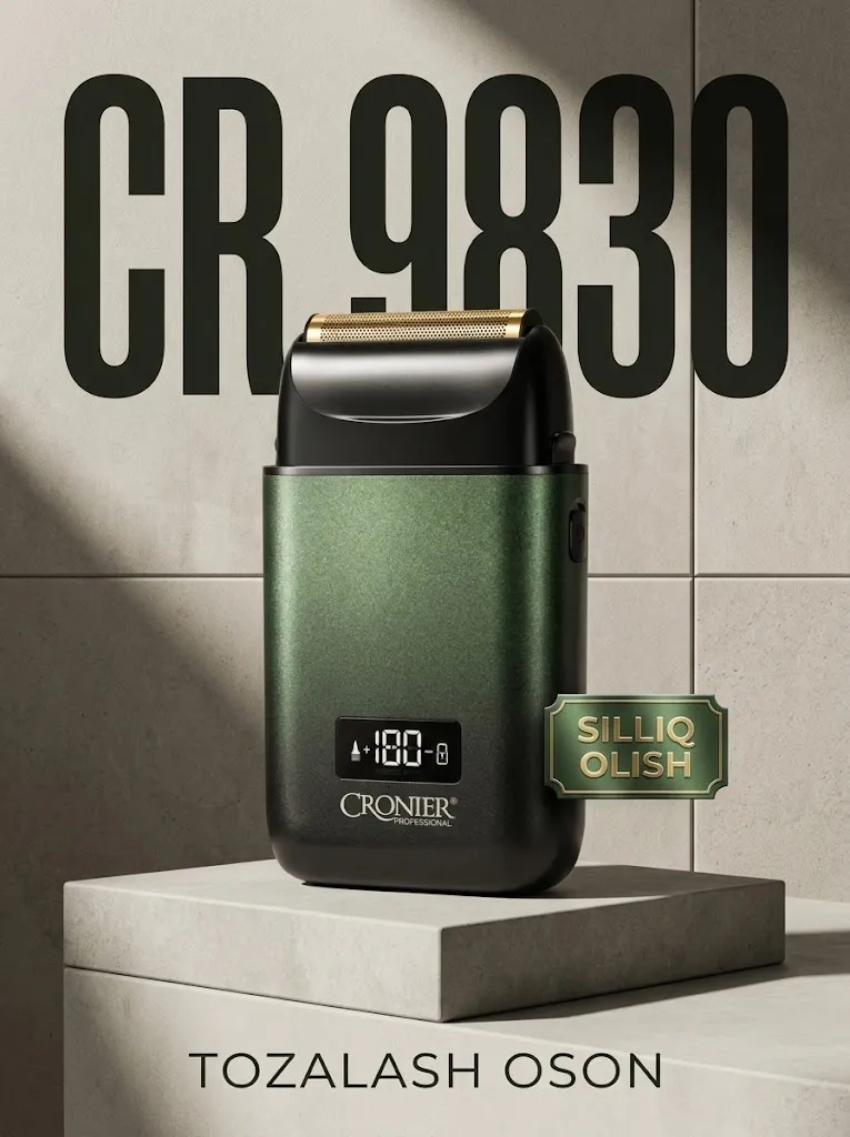 Cronier CR 9830 Professional Soqol Mashinasi, Oltin Tarmoq