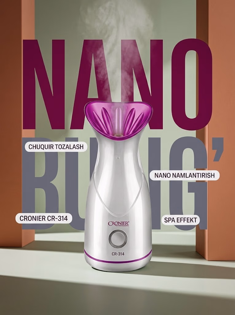 CRONIER CR-314 Professional Yuz Uchun Nano Bug'lagich
