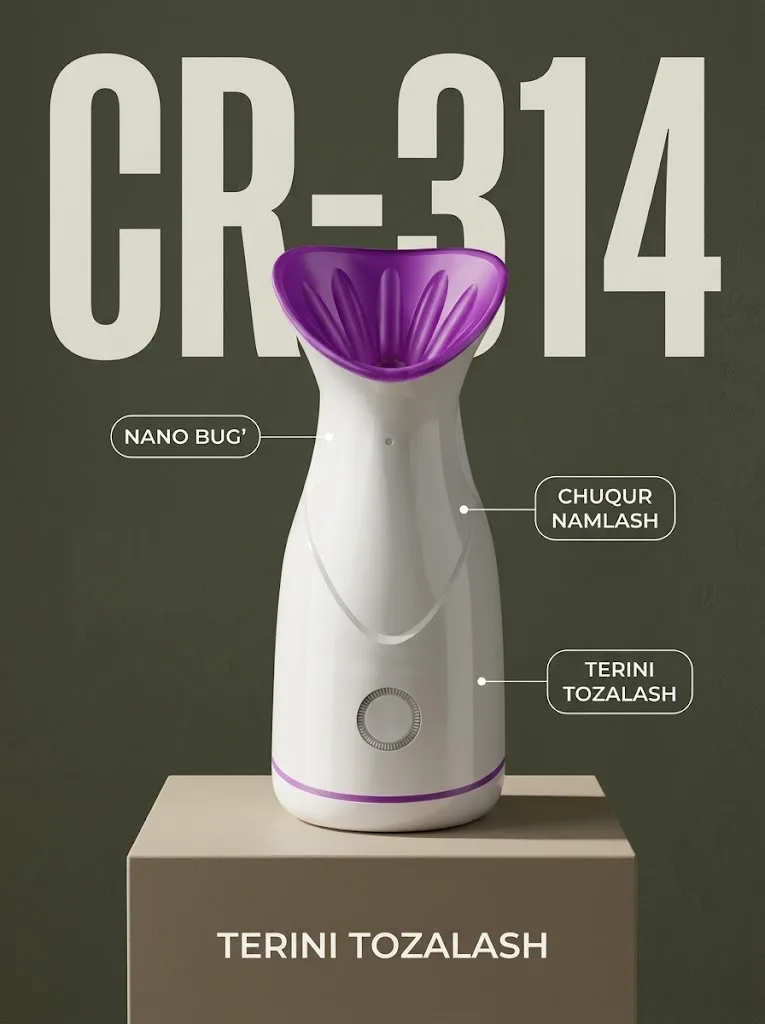 CRONIER CR-314 Профессиональный Нано-отпариватель для Лица - 2