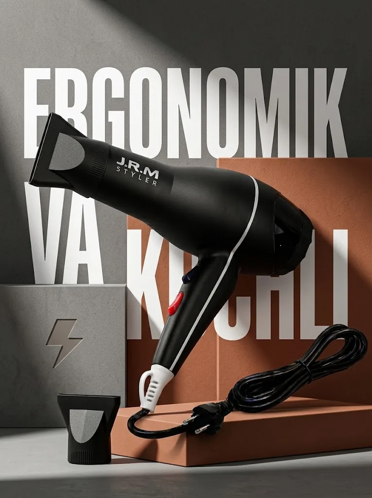 J·R·M STYLER JRM 9902 Professional Fen (6000W, Nashadka & Taroq bilan) - 4