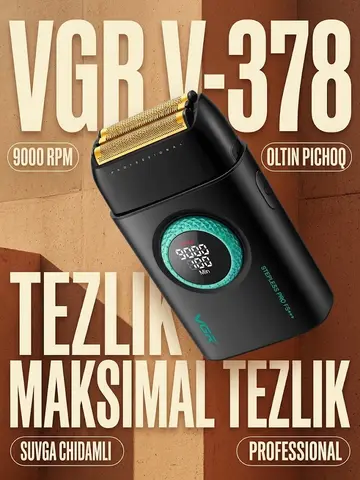 VGR V-378 Soqol olish mashinasi, oltin qoplama pichoq, yuqori tezlik
