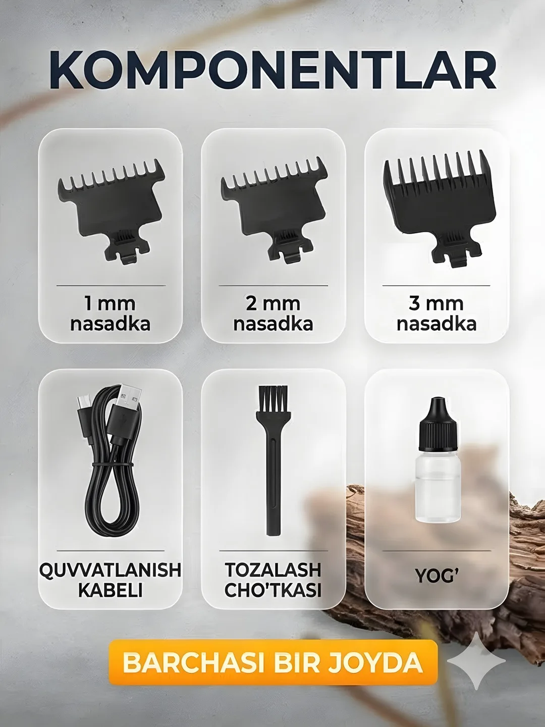 Kemei KM-2299 Soch va Soqol uchun Prosisional Trimmer