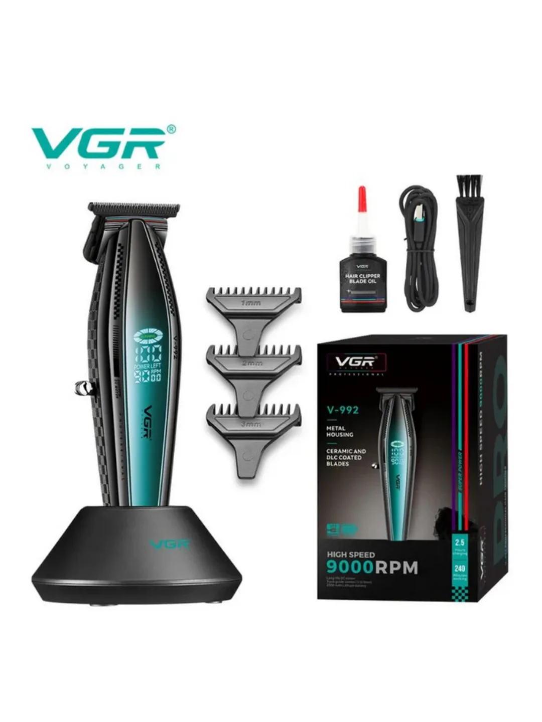 Soch kesish mashinkasi VGR V-992, professional trimmer