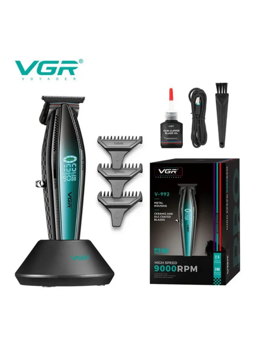 Профессиональный триммер для волос и бороды VGR V-992, Синий