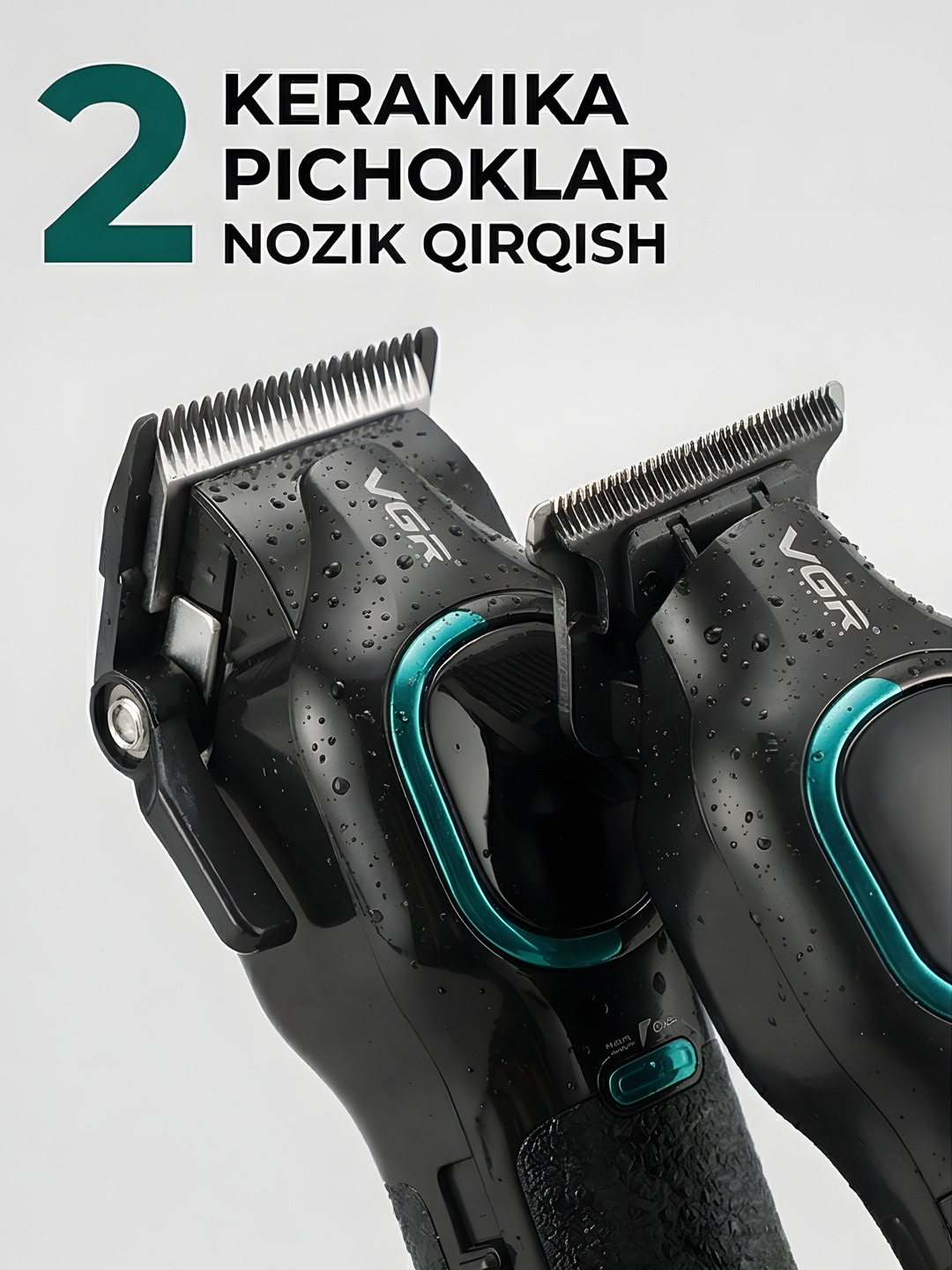 Professional soch kesish mashinasi va trimmer, VGR V-886 soch kesish to'plami, Clipper - 5