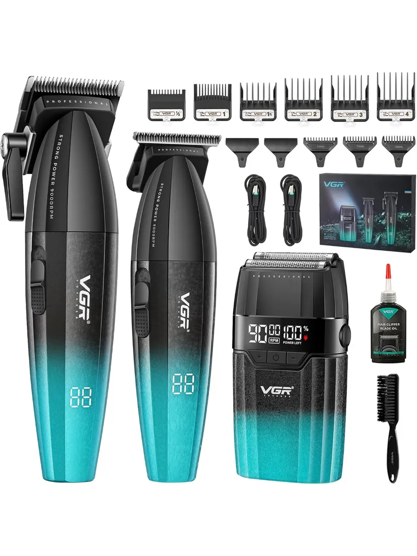 Профессиональный триммер для волос и бороды VGR V-640 S3, Синий