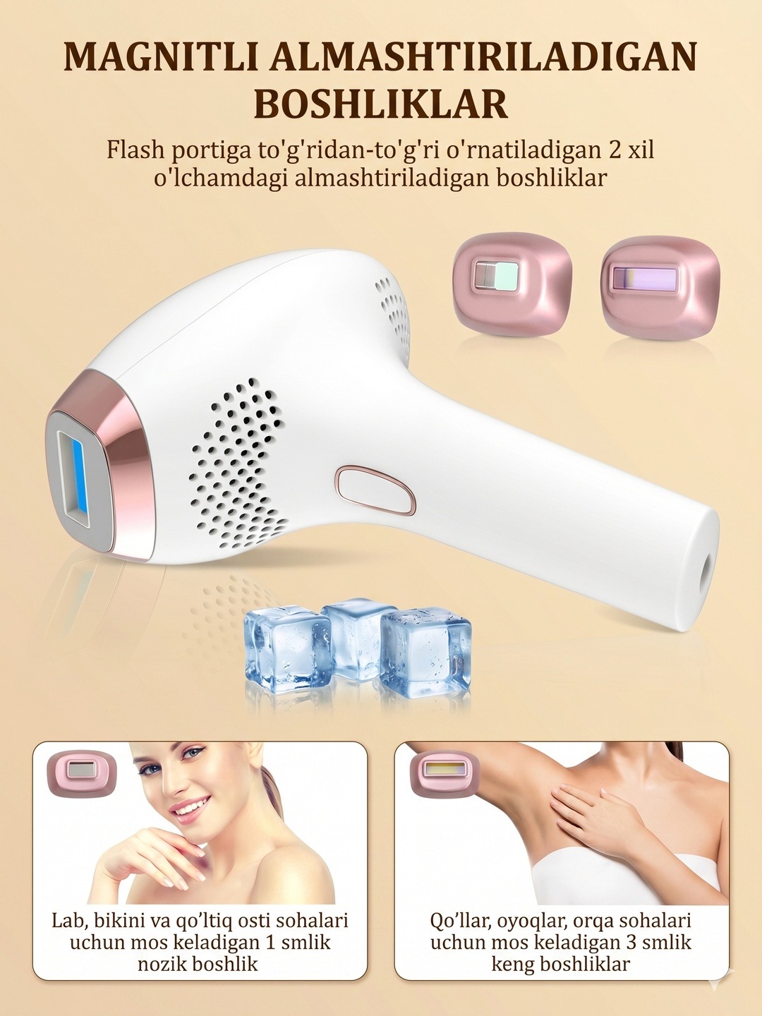 Babyverse SE12 lazerni epilyator - ixcham fotoepilator va depilyator - 3