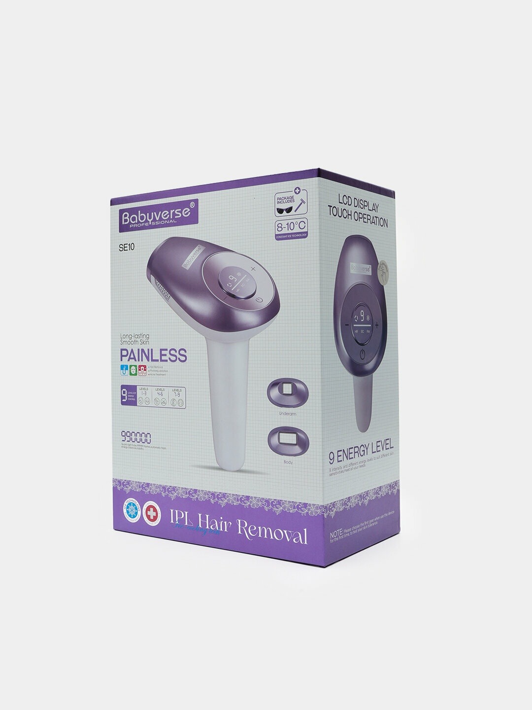 Babyverse SE10 professional lazerni epilyator - fotoepilyator va lazerlar - 2