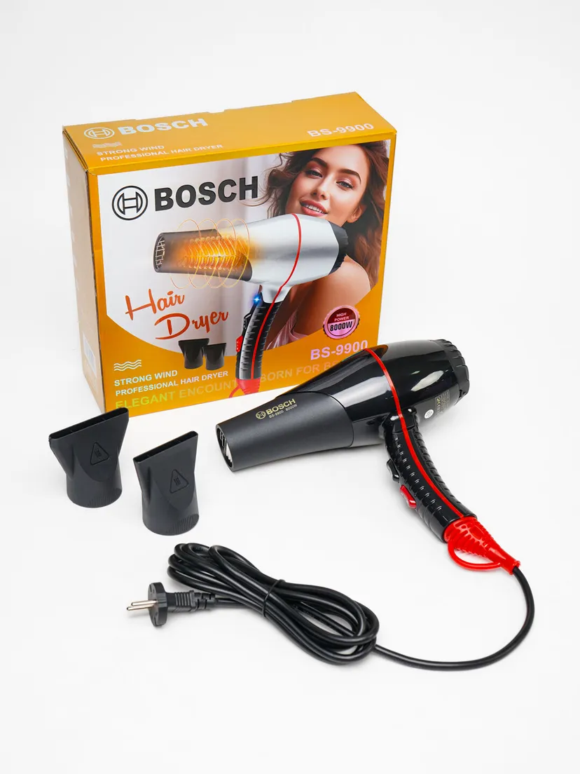 Профессиональный фен для волос BOSCH BC-9900, Черный