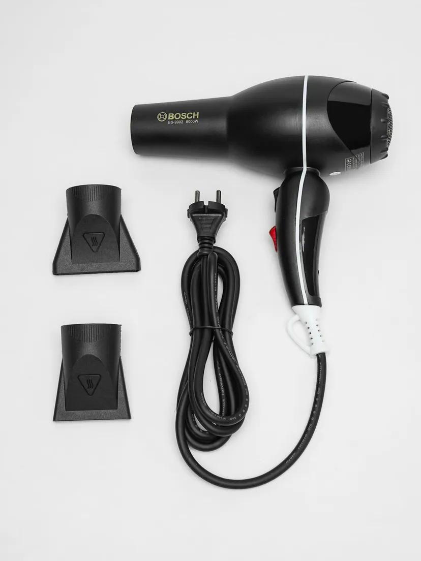 BOSCH BS-9902 professional soch quritgich, 8000W, Qora