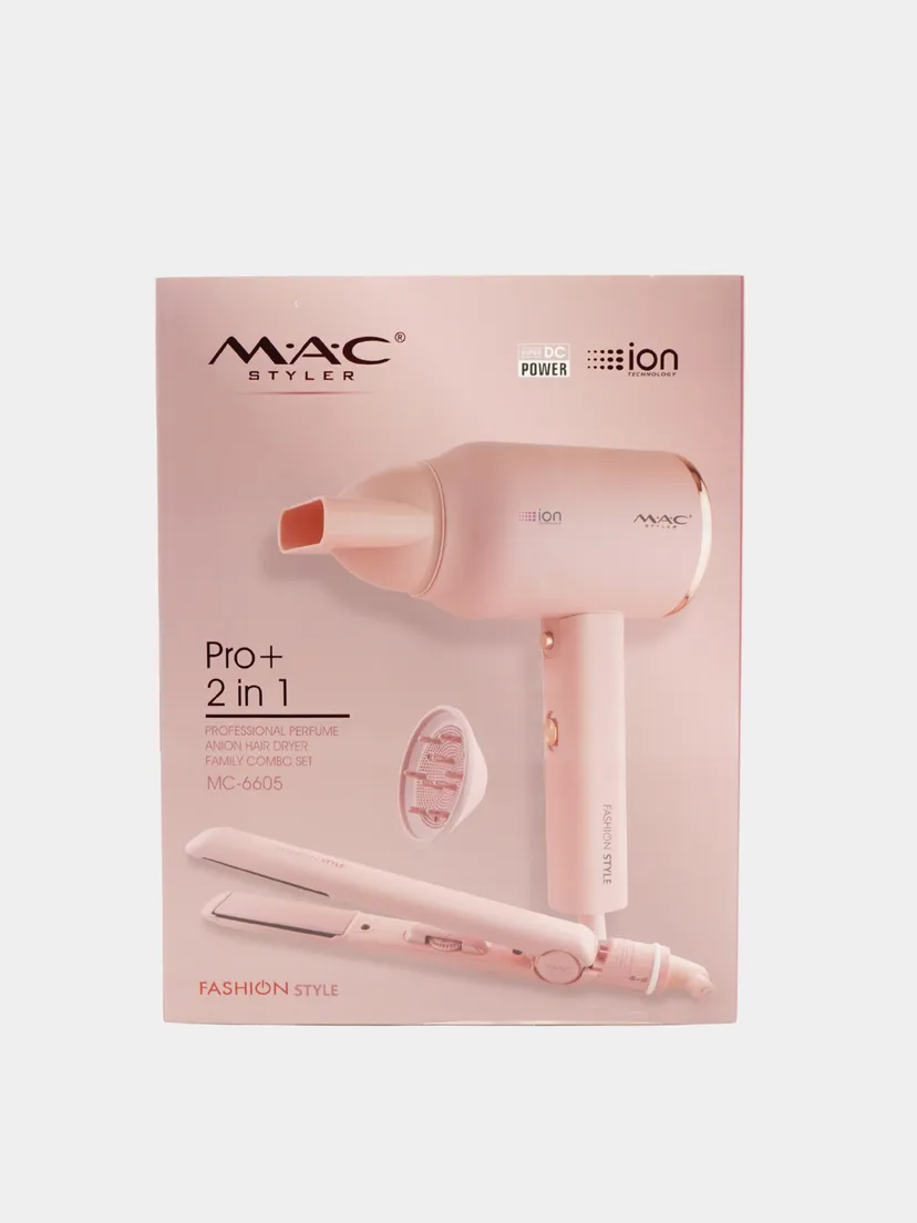 Профессиональный фен для волос M.A.C STYLER MC 6605, Черный