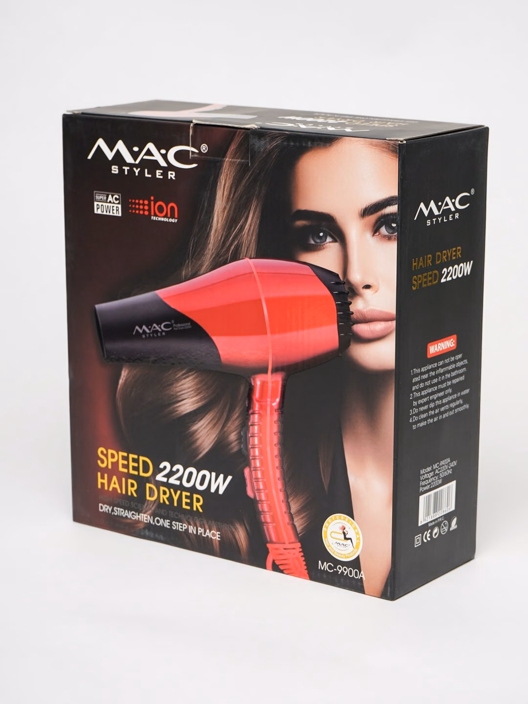 Fen uchun M.A.C styler MC-9900, <br/>
suvdan tozalash va ushlab qolish uchun ishlatiladigan ionli quritgich. - 4