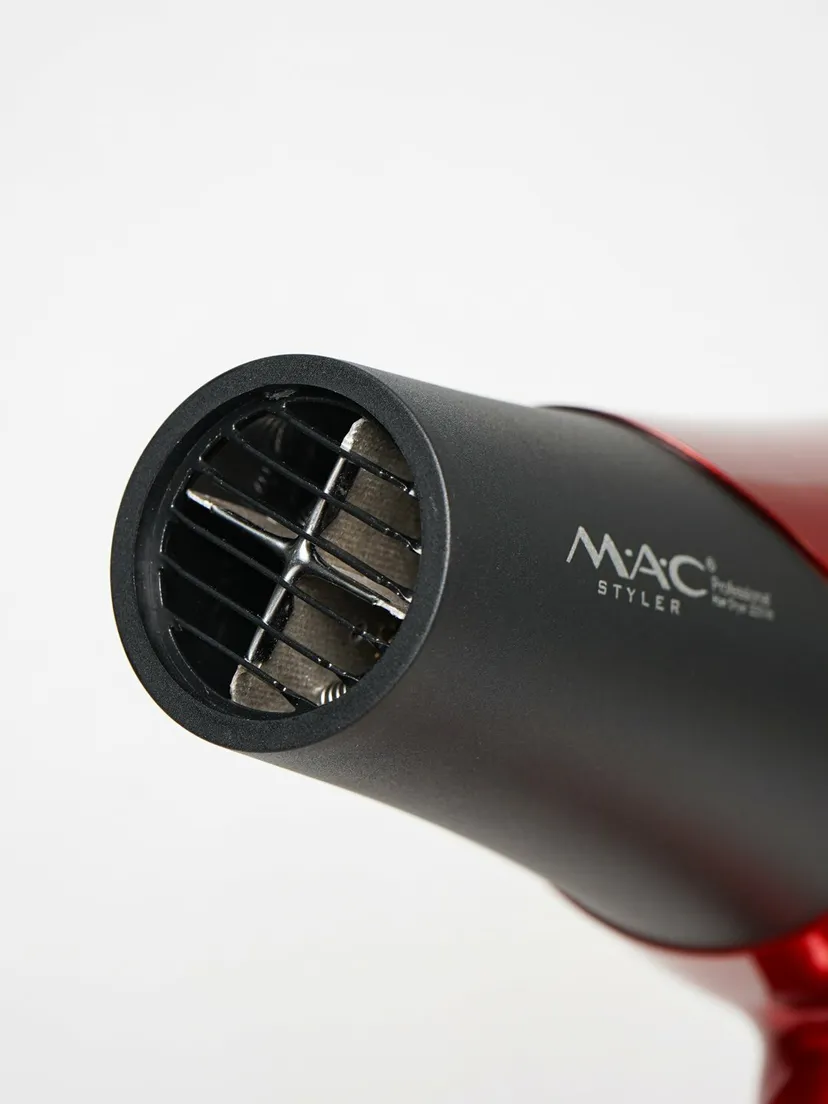 Профессиональный фен для волос M.A.C STYLER MC-9900A, Красный / Черный