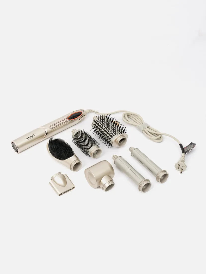 M.A.C Styler MC-6767 professional soch quritgich va stiler, 8 ta nozul, 1800W, Kumush rang