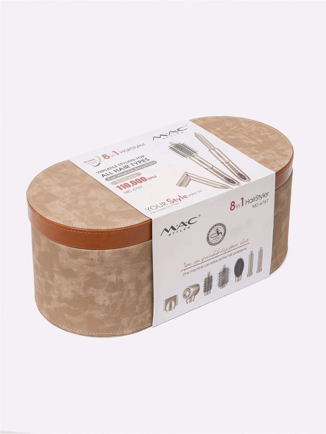 Fen stailyor uchun professional vositalar, MAC-6767, 8 ta xizmat, LED ekran, 1600 Vat. - 8