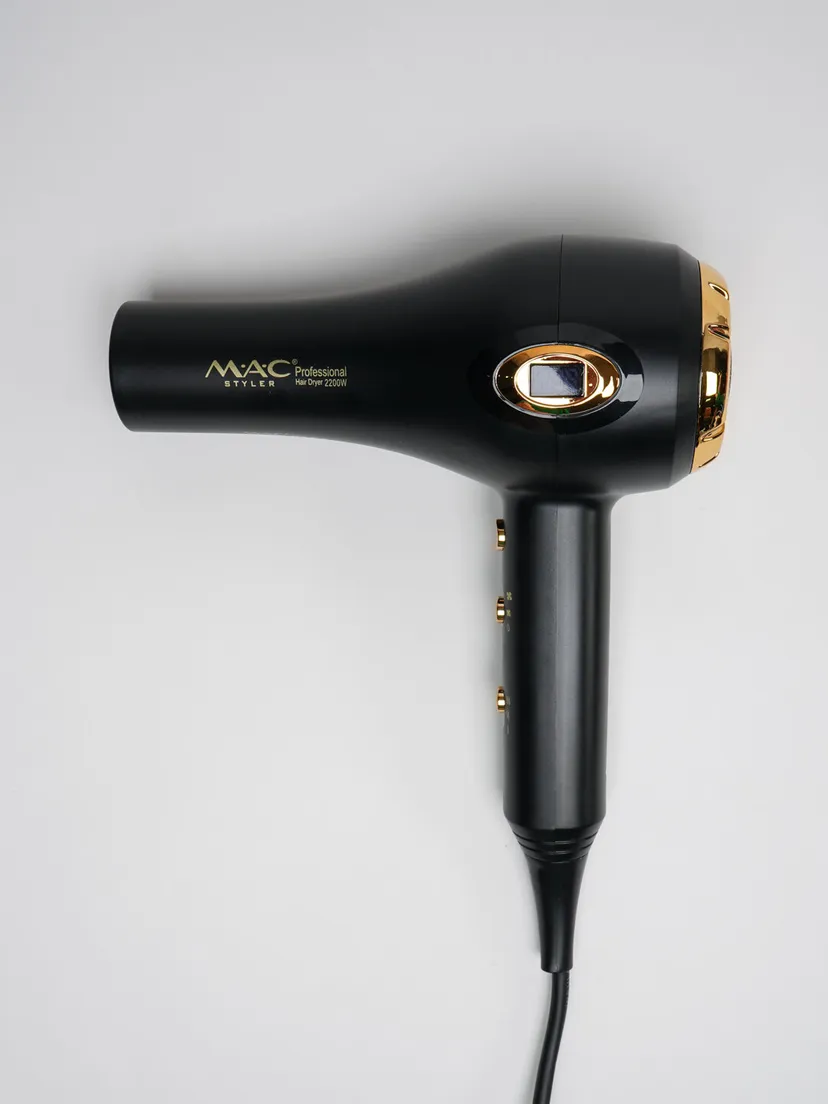 Профессиональный фен для волос M.A.C STYLER MC-6682, Черный