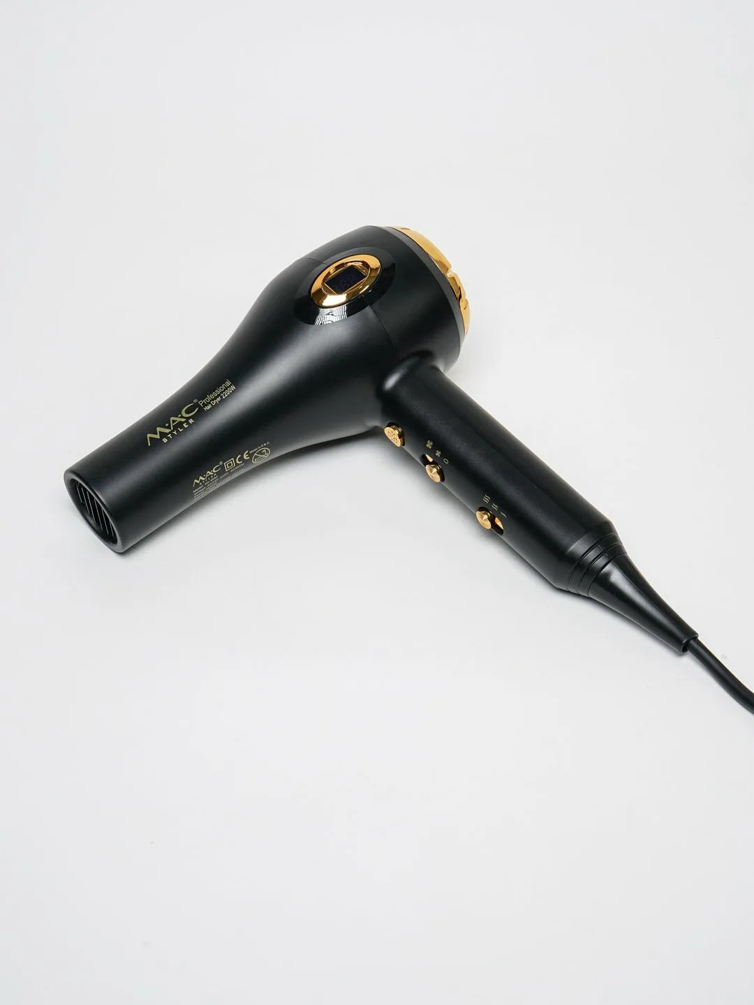 Профессиональный фен для волос M.A.C styler MC-6682, для сушки и укладки с ионизацией , Led Екраном 3in1