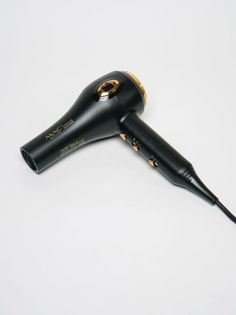 Профессиональный фен для волос M.A.C STYLER MC-6682, Черный