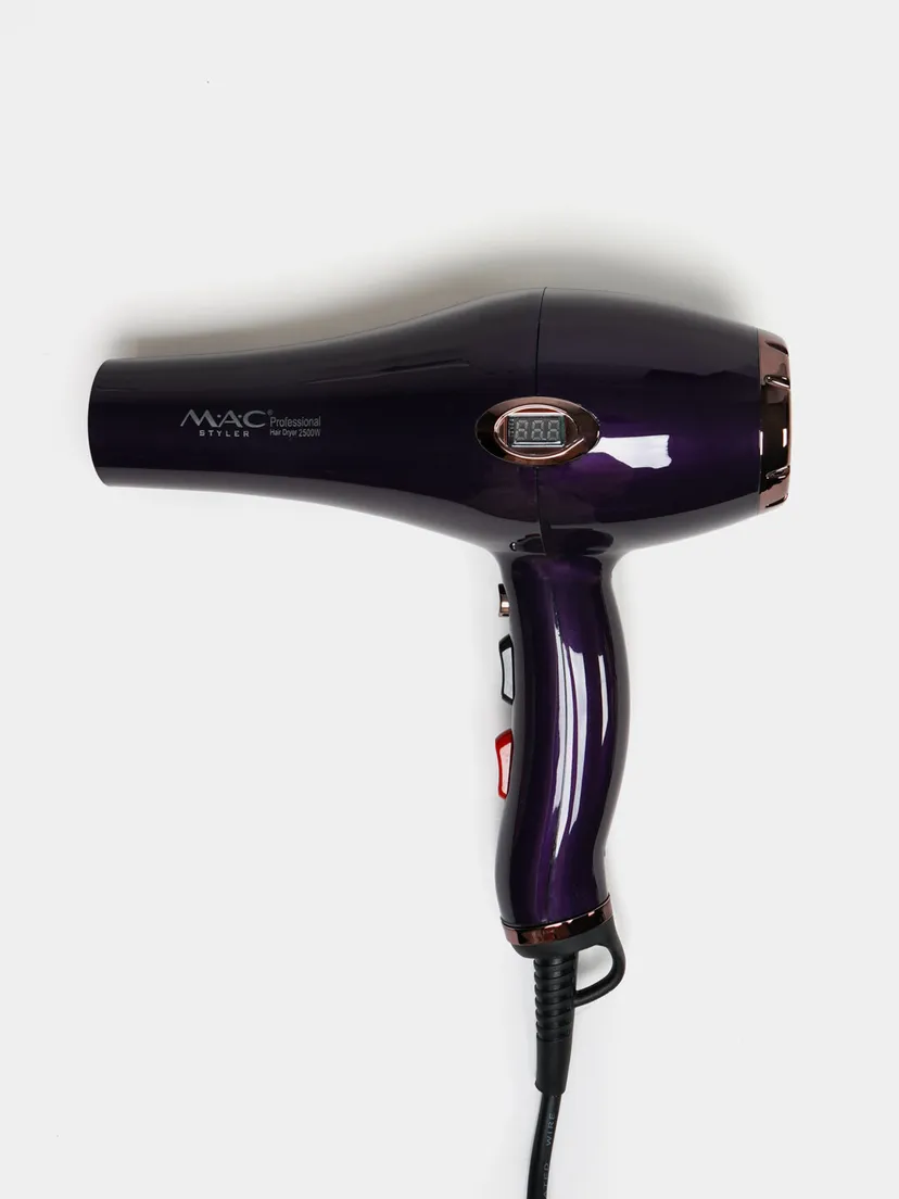 Профессиональный фен для волос M.A.C STYLER MC-6685, Черный