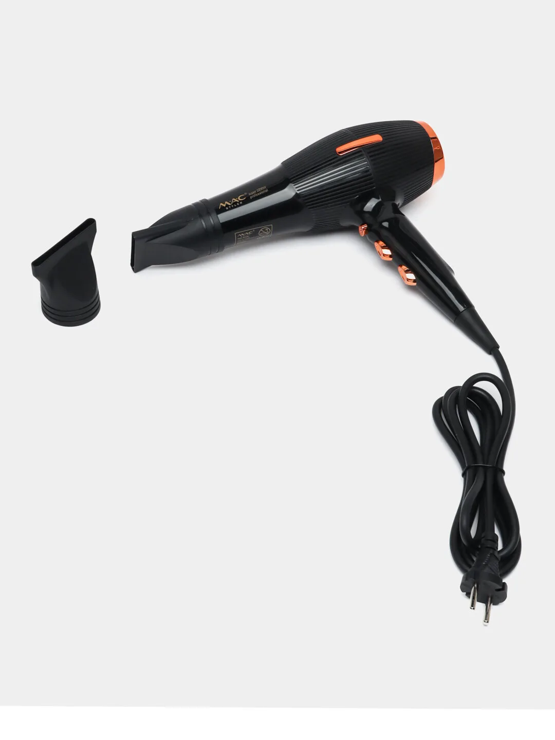 Профессиональный фен для волос MAC styler MC-6699, для сушки и укладки с ионизацией , Led Екраном 3in1