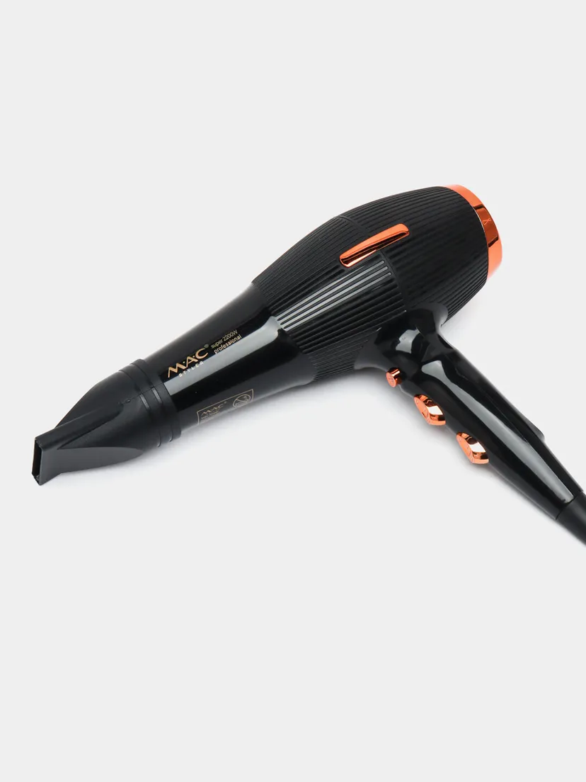 Профессиональный фен для волос M.A.C STYLER MC-6699, Черный
