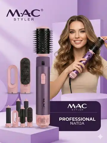 Soch quritish uchun professional fen M.A.C STYLER MC-6766B, Pushti / Creamy
