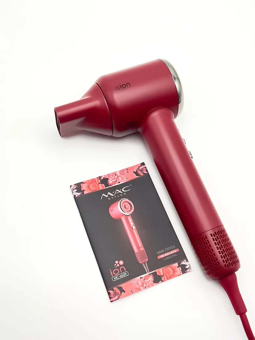 Профессиональный фен для волос M.A.C STYLER MC-6609, Черный