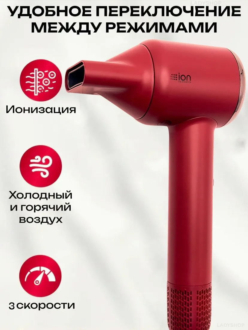 Профессиональный фен для волос M.A.C STYLER MC-6609, Черный