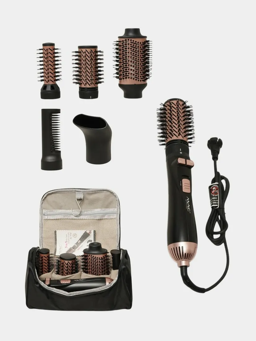 Профессиональный фен для волос M.A.C STYLER 6730, Красно-черный
