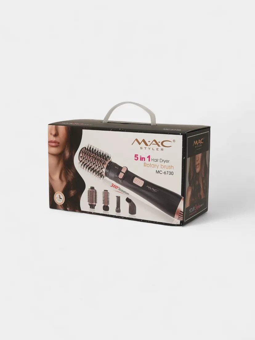 Профессиональный фен для волос M.A.C STYLER 6730, Красно-черный