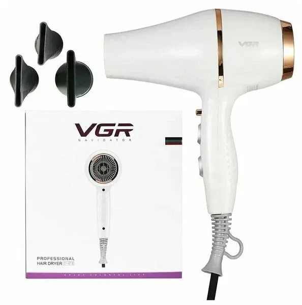 Фен VGR V-414, профессиональный, мощность 2200 Вт, 3 температурных режима