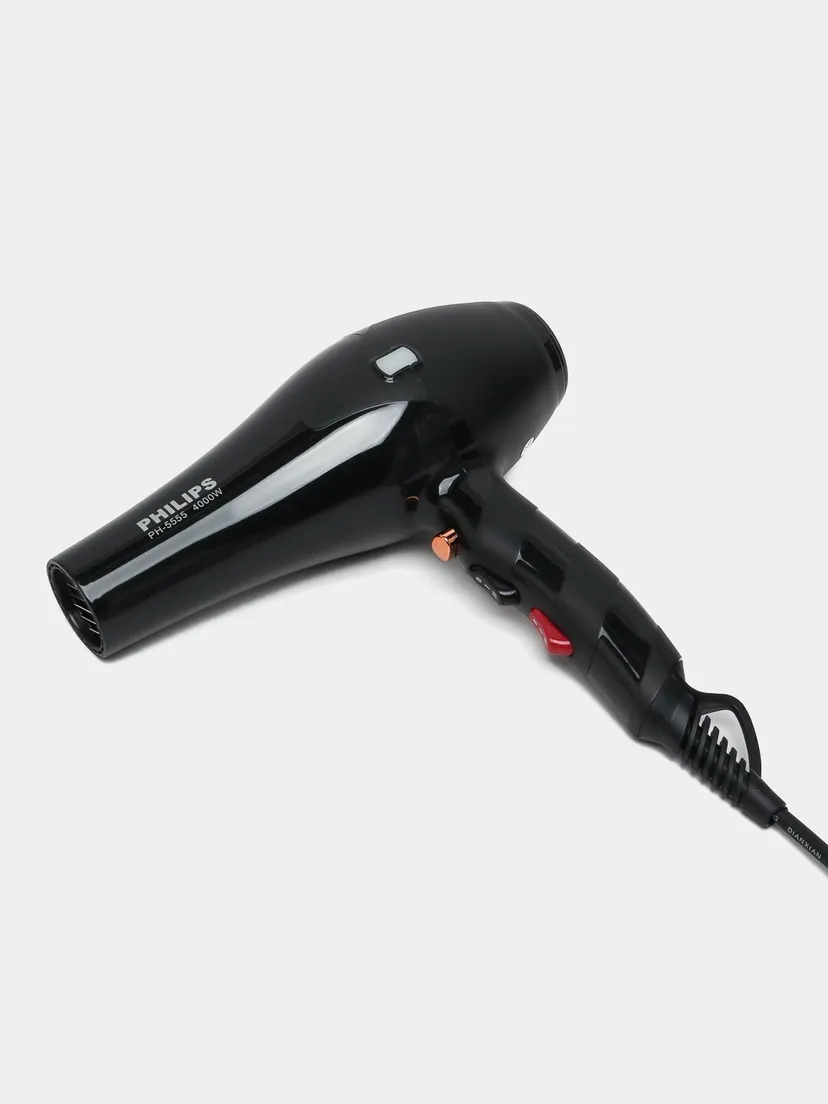 Профессиональный фен для волос Philips PH-5555, Черный