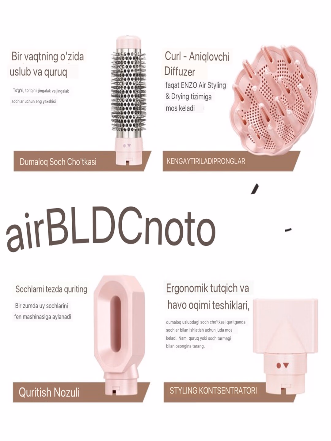 Fen uchun FEN <br/> 
Airwrap ENZO, 9 ta xizmat, havoliq qurilish va avtomatik plovchi multi-stayler - 7