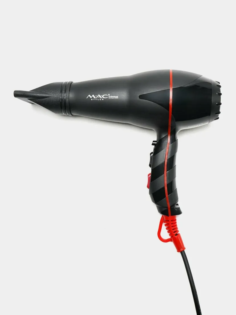 Профессиональный фен для волос M.A.C STYLER MC-9901, Черный