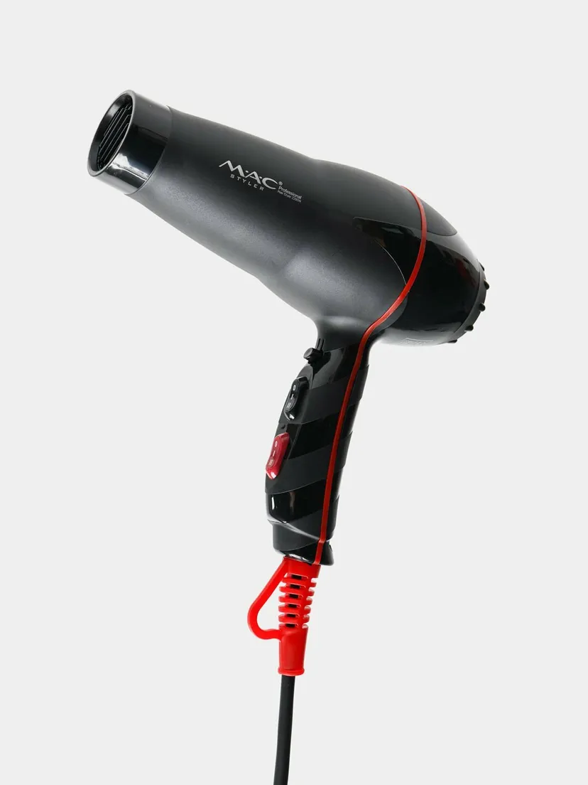 Профессиональный фен для волос M.A.C STYLER MC-9901, Черный