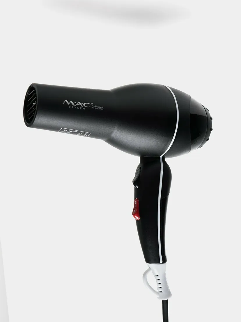 Профессиональный фен для волос M.A.C STYLER MC-9902, Черный