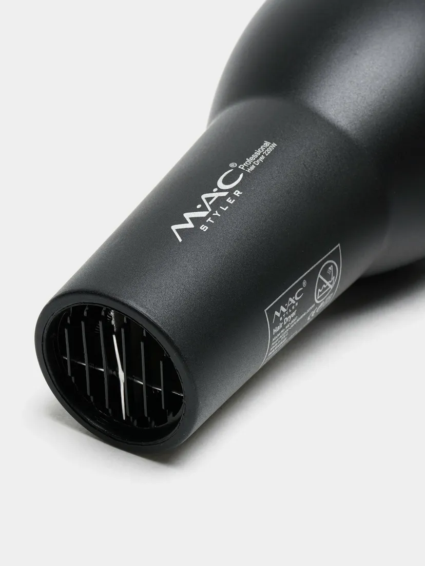 Профессиональный фен для волос M.A.C STYLER MC-9902, Черный