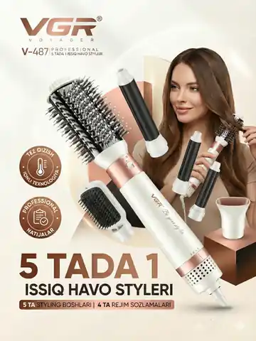 Soch quritish uchun professional fen VGR V-487, Pushti