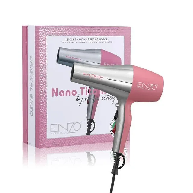 Профессиональный фен для волос ENZO PROFESSIONAL, для сушки и укладки с ионизацией