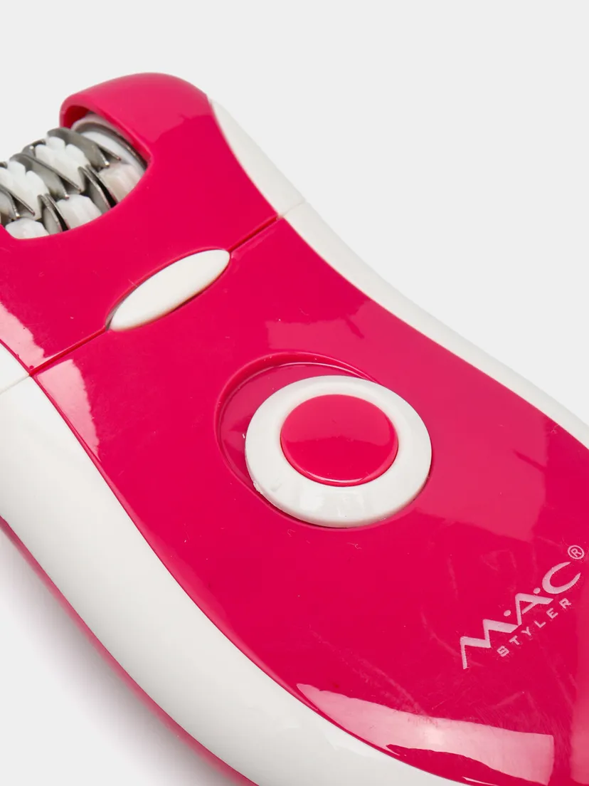 Ayollar uchun M.A.C STYLER MC-7722 simsiz epilyator, Qizil / Oq rang