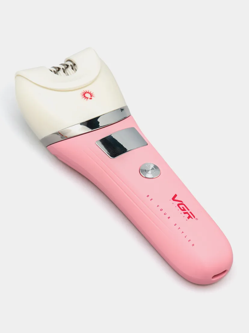VGR V-759 Ayollar uchun 5-in-1 professional epilyator, pushti rang, 2 tezlik rejimi