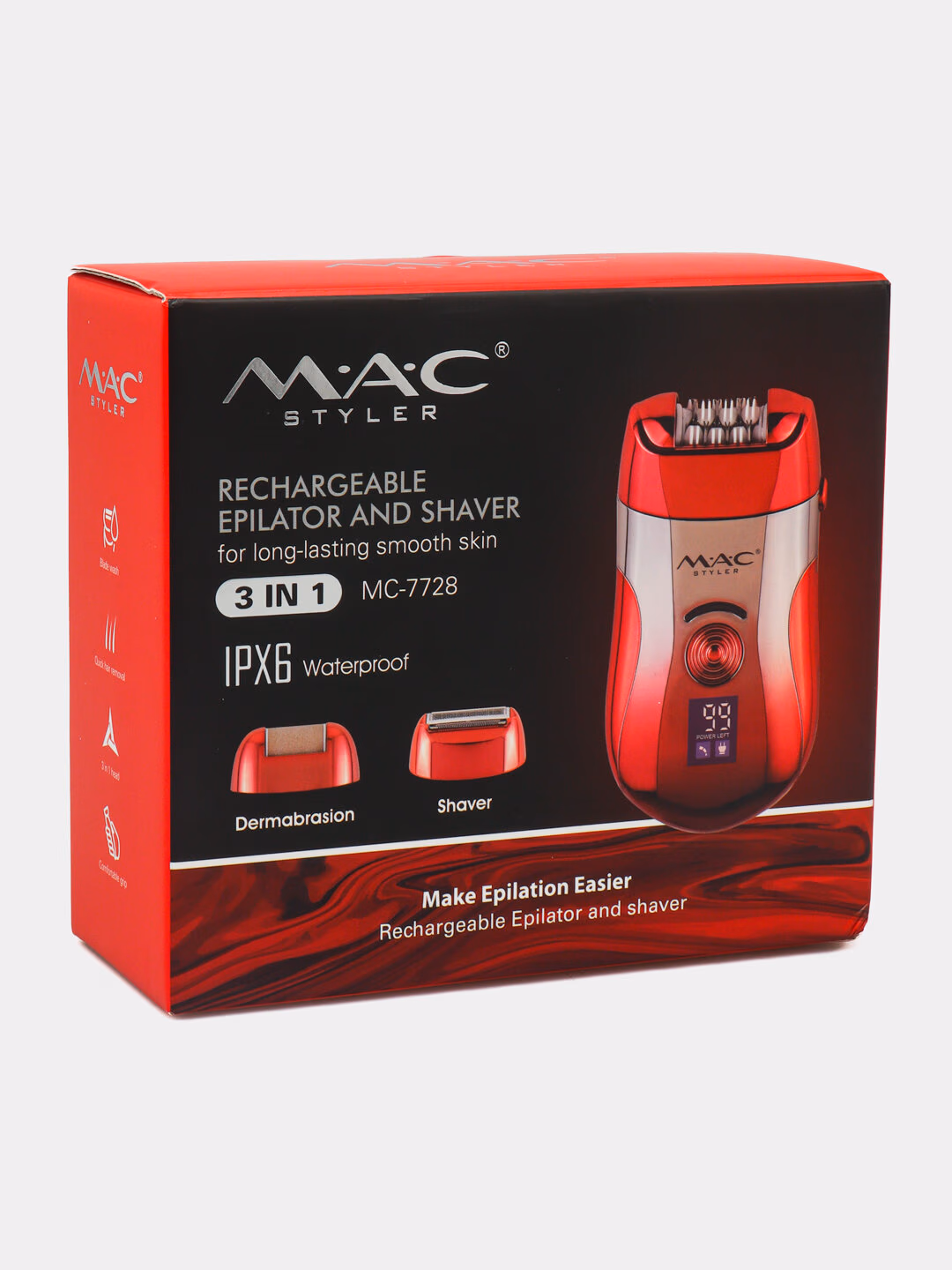 Fenli quritgich, MAC styler MC-7728 2 ta 1, <br/>
Vollar qilish uchun, tezliklar. - 2
